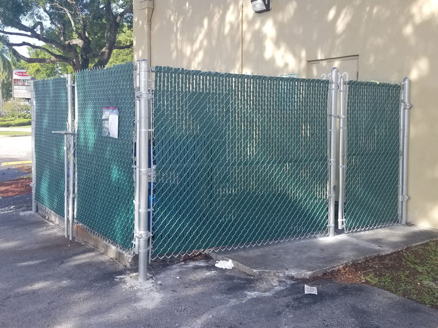 Dumpster fence Fort Lauderdale